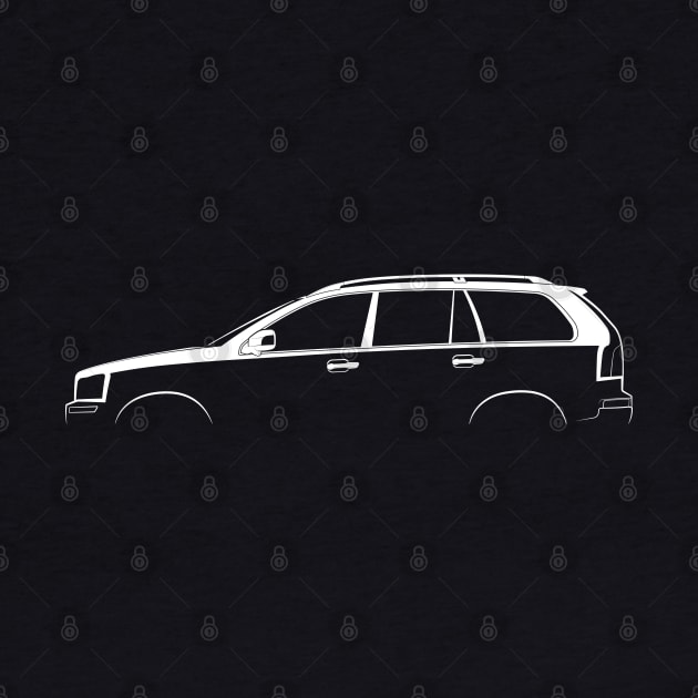 Volvo XC90 (2002) Silhouette by Car-Silhouettes